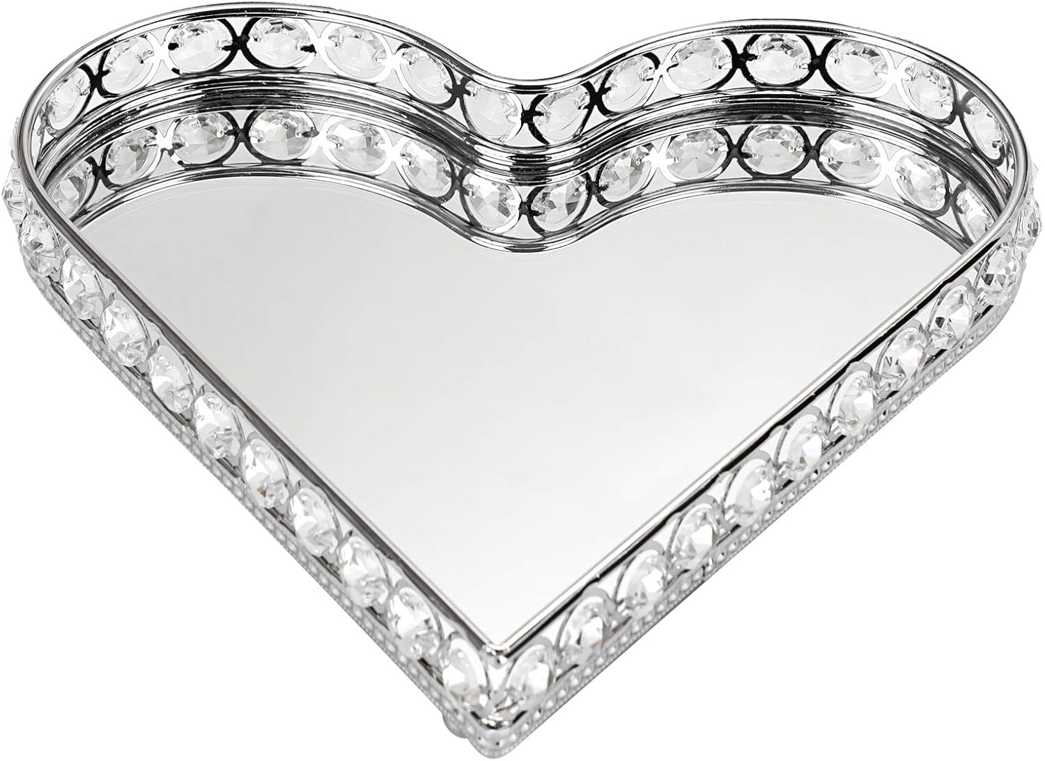 Sumnaconfr Sumnacon - Bandeja organizadora de cristal para cosméticos y