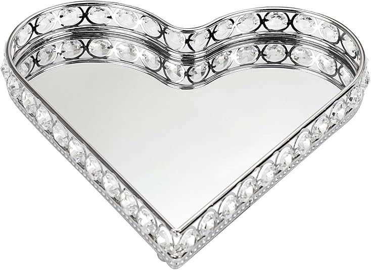 Sumnaconfr Sumnacon - Bandeja organizadora de cristal para cosméticos y