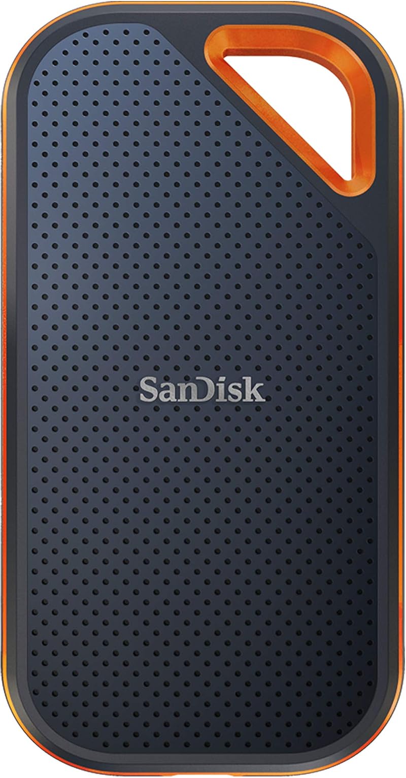 SanDisk Extreme PRO Portable SSD 1TB NVMe 2000MB/s Read Water Dust Resistant