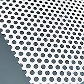 Perforated Stainless Steel Sheet, Perforated Metal Sheet 11.8" x 11.8" Stainless Steel Preforated Sheet, 0.12" Hole, 0.035" T