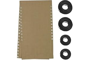 MGWOTH Zero Gravity Chair Replacement Fabric with Bungee Cord Kit, Repair Cloth for Anti-Gravity Lounge, Mesh Part for Patio Sling Folding Recliner Couch Outdoor Pool Lawn