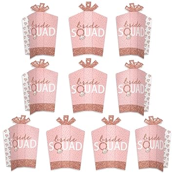 Big Dot Of Happiness Bride Squad Table Decorations Rose Gold