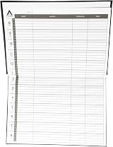 Agenda Hairdressing Appointment Book Hardback Black Pink Pattern Daily Schedule view 2