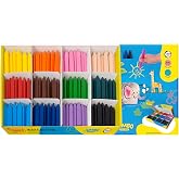 Jovi - Jumbo Easy Grip Crayons, 300 units in 12 Colors, triangular shape | Schoolpack Super Resistant, Non-Toxic, School Supplies for Teachers, bulk buy
