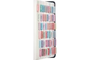 BRYTEFY Cream Pastel Bible Tabs, Laminated Bible Tabs for Women and Girl, 90 Bible Tabs Old and New Testament, Includes 24 Blank Tabs, Bible Journaling Supplies, Bible Book Tabs, Christian Gift