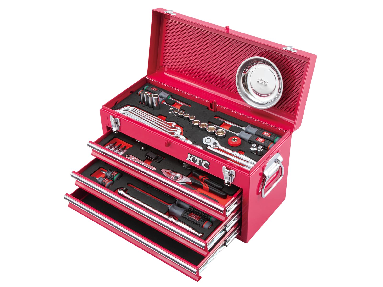 京都機械工具(KTC)9.5sq.[66点組]自動車整備 工具セット シラーズレッド(限定色) SK36624XSYR《2024SK》商品画像
