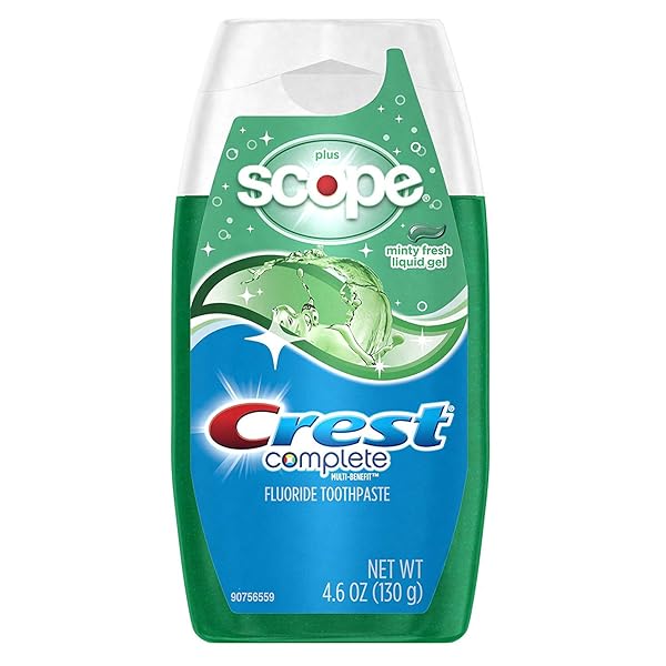CREST PLUS SCOPE LIQUID GEL WHITENING TOOTHPASTE – 4.6OZ, 4.6 OZ