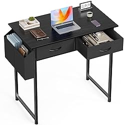 OLIXIS 32 Inch Small Desk with Drawers, Home Office