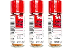 VALUE PACK - Shichimi or Nanami Togarashi (Assorted Chili Pepper), 15g Each, Pack of 3
