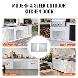VEVOR Double BBQ Access Door, 34W x 19H Inch