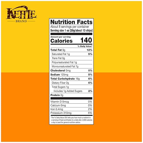 KETTLE BRAND POTATO CHIPS, HONEY DIJON KETTLE CHIPS, 7.5 OZ
