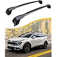 EZREXPM Lockable Cross Bars Roof Rack Fit for 2023 2024 2025 Kia Sportage SX/SX Prestige Luggage Rack Crossbar Cargo Carrier Rooftop Accessories (with Side Flush Rails)