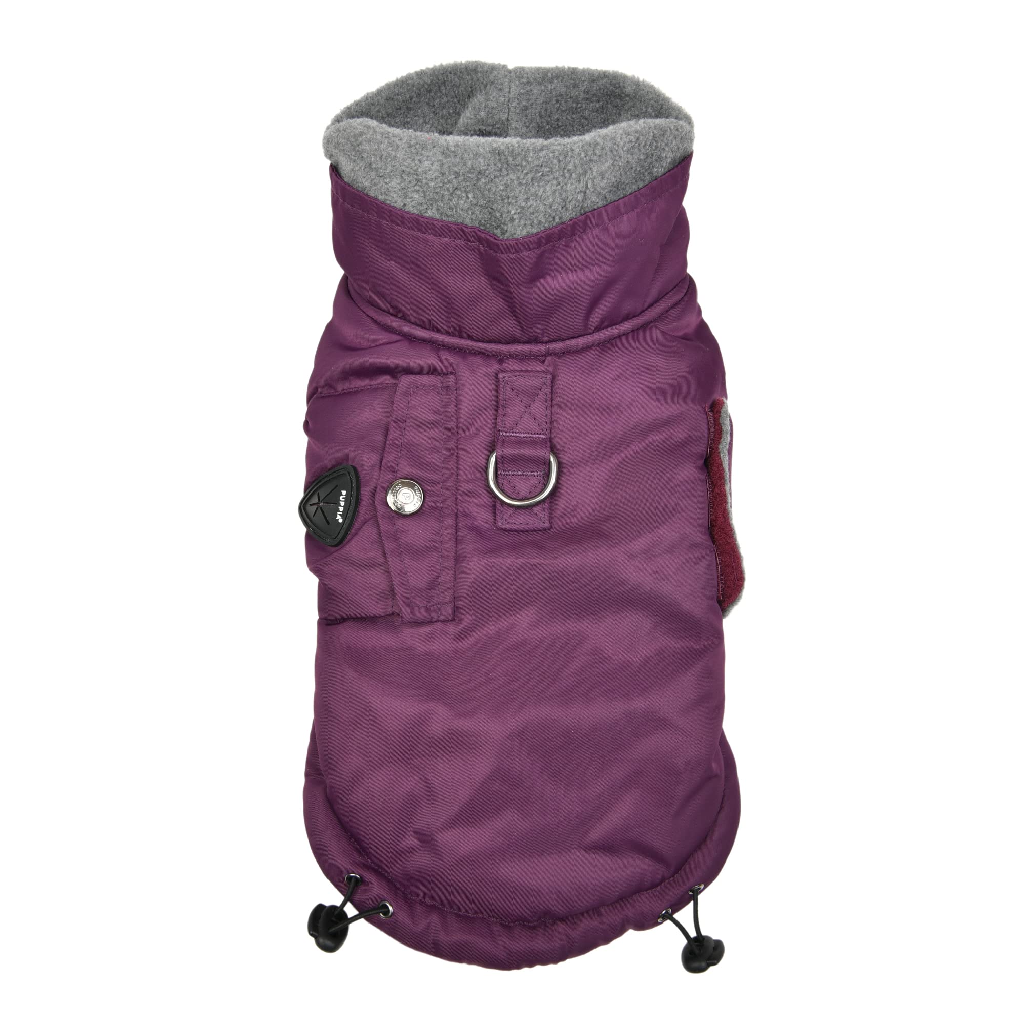 Puppia Dog Coat for small and medium dogs - TOMAS - cozy warmth and comfort - dog jacket, Purple