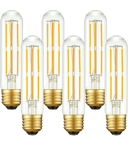 Long T10 LED Bulb, 7.3in Vintage Edison Dimmable Bulb 6W 2700K Warm