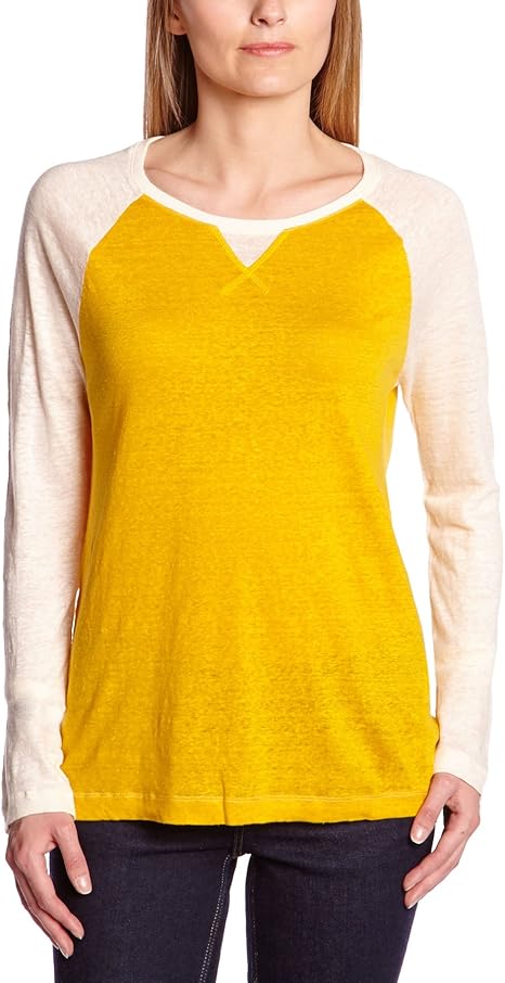 tee shirt lin femme manches longues