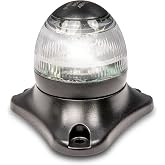 TRUE MODS White Anchor All-Round LED Marine Boat Navigation Light | USCG ABYC A-16, for Fishing Yacht Sailboat, 3 Nautical Mile Visibility, Waterproof, 12-24V, Surface Mount Top Rear Stern