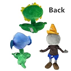 JHESAO 3 PCS Plants and Zombies Plush Conehead