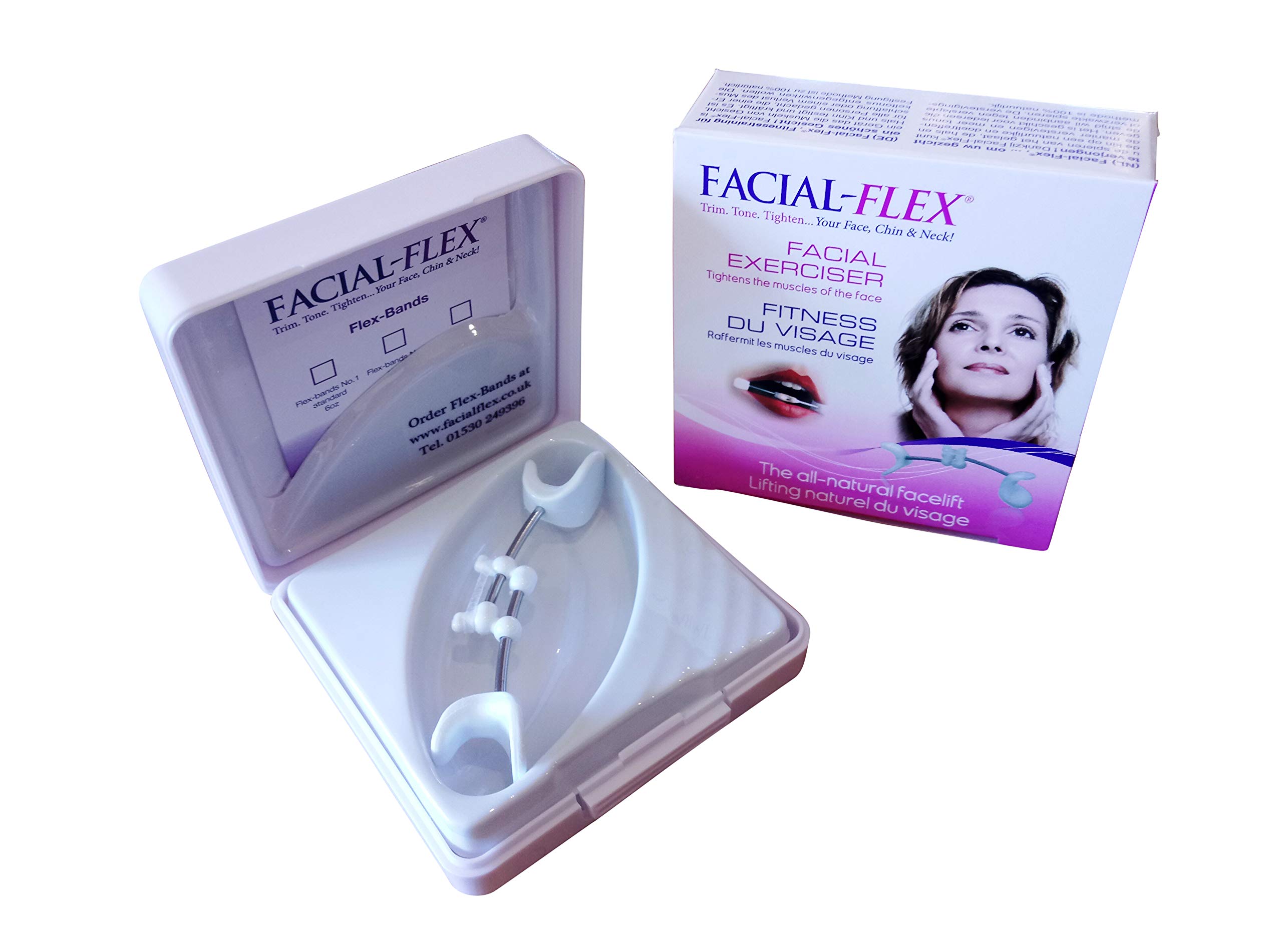 Facial-Flex® Facial Toning Exerciser to Trim Tone and Tighten Your face, Chin and Neck for a Younger Look.