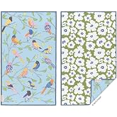WerkShoppe Floral Finch &amp; Friends Microfiber Towel