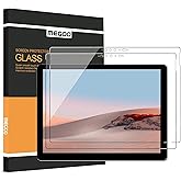 Megoo Screen Protector (2 Pack) for Microsoft Surface Go 4/3/2/1, 9H Tempered Glass, Anti-Drop, Hydrophobic, Oleophobic, 24.1 x 17.1 cm, 10.5 inch, 2 Pieces