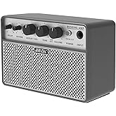 EROK Acoustic Guitar Amp - Portable 2-in-1 Amplifier for Vocal & Guitar with Digital Delay/Reverb Effects, Headphone Output & OTG Recording, Mini Amp for Practice/Travel