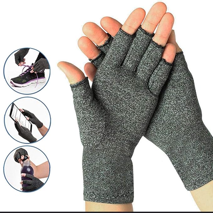 ECMQS 1 Paar Arthritis Handschuhe Für Herren Damen, Arthritis Kompressions-Handschuhe Gloves Wirkt Schmerlindernd Bei Rheumat