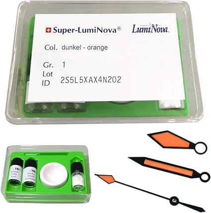 Set de peinture phosphor. Super-Luminova orange foncé: Amazon.fr: Bricolage