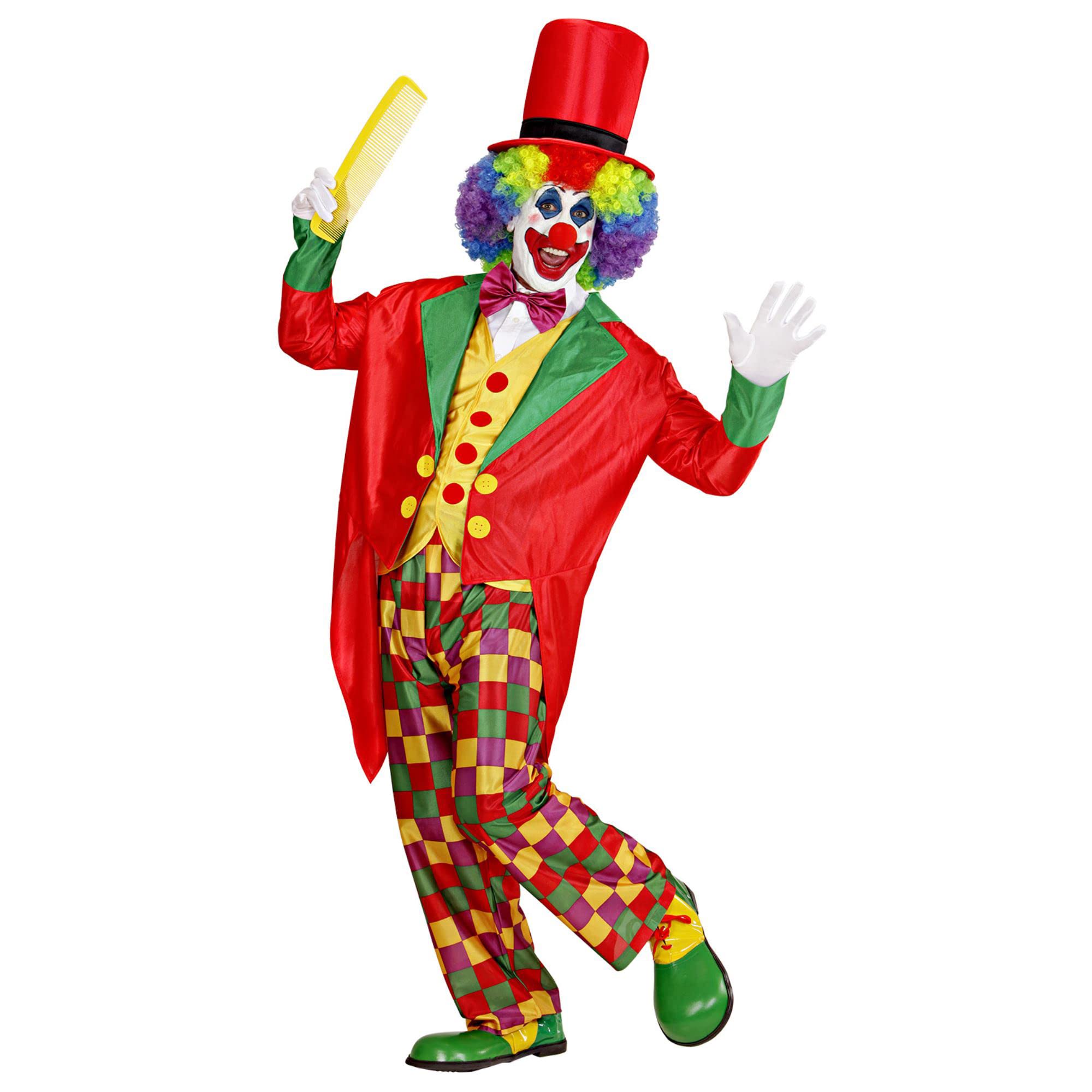 Widmann - Clown costume, Casper, Harlequin costume, carnival costume