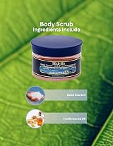 J. Malki Dead Sea Salt Body Scrub Frankincense Oil 300ml Chemical-Free view 2