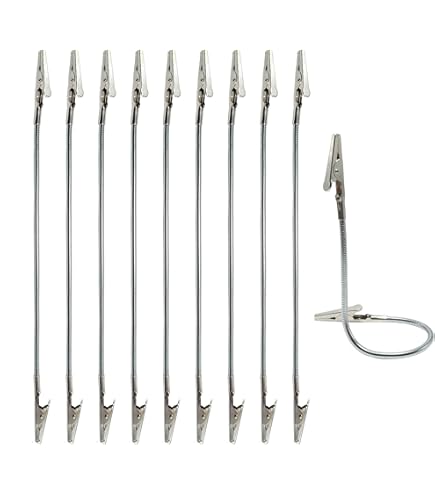 Alligator Clips Gereedschap-Soldeerbout Stand Flexibele Armen-Helpen Klem Vise Clip Gereedschap Kit-Werkbank Mini Helpen Handen-Soldeerstations Houder met 2 Flexibele Armen (Twee Handen