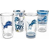Tervis Classic Tritan 16oz Classic Tumbler, Set of 4 | NFL® Detroit Lions - Assorted | Made in America, BPA/PFAS Free, Keeps Drinks Hot or Cold