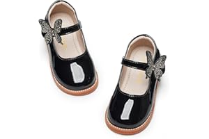 GINFIVE Toddler Little Girls Mary Janes Flats Girls Dress Shoes Kids Shoes