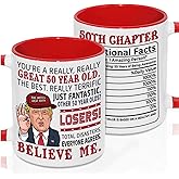 FROOBLEQUIRK 50Th Birthday Mugs For Men, Great 50 Years Old Mug, 1975 Birthday Gifts Ideas, Funny Gifts For Turning 50 - Father Day Mother Day Christmas Birthday Gifts For Dad Mom Friend Uncle Aunt