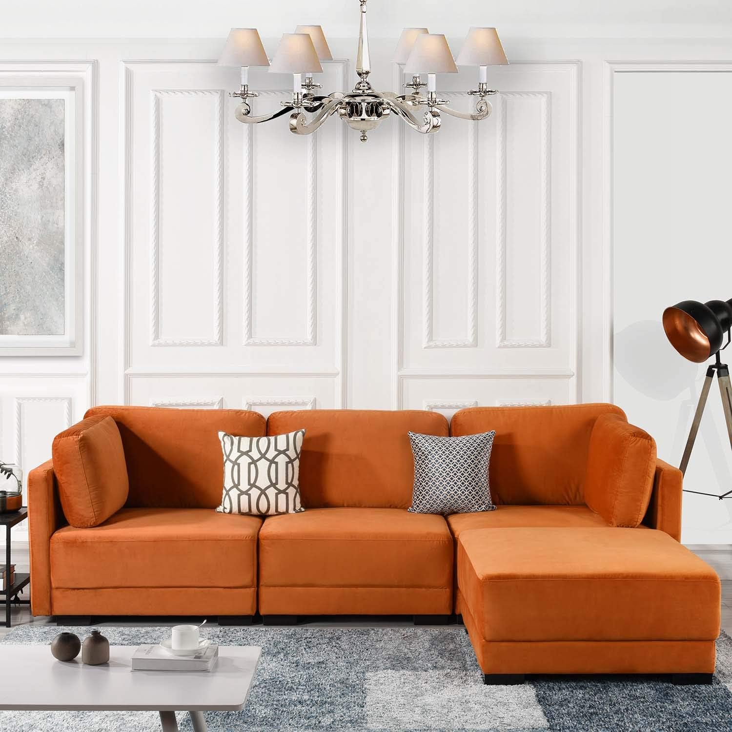Amazon Com Casa Andreamilano Exp403 Orange Modular Convertible W