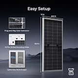 Renogy N-Type 16BB 250W Bifacial Solar Panel 12V Dual-Side High Efficiency view 9