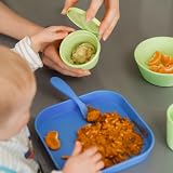 Nuby Good Square Meal Toddler Plates 4 Pack Dishwasher Microwave Safe view 2