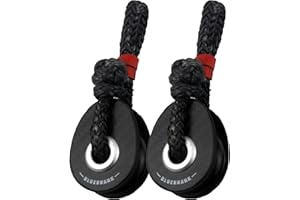 Blue Shark TX2250-38mm Carbon Soft Attach Sailing Block - Max Line: 3/8” (2-Pack)