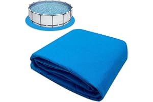 JETTIFY 15 Feet Round Pool Liner Pad for Above Ground Pool, Durable Geotextile Material, Liner Pads for Puncture Resistent, Extend Liner's Life, Blue