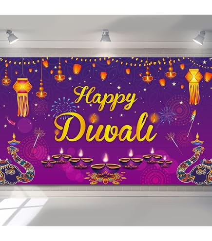 Aazon.co : Avezano Happy Diwali Backdrop Indian Festival Of Light...