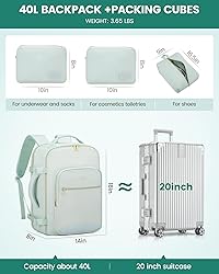 LOVEVOOK Travel Backpack Women as Personal Item