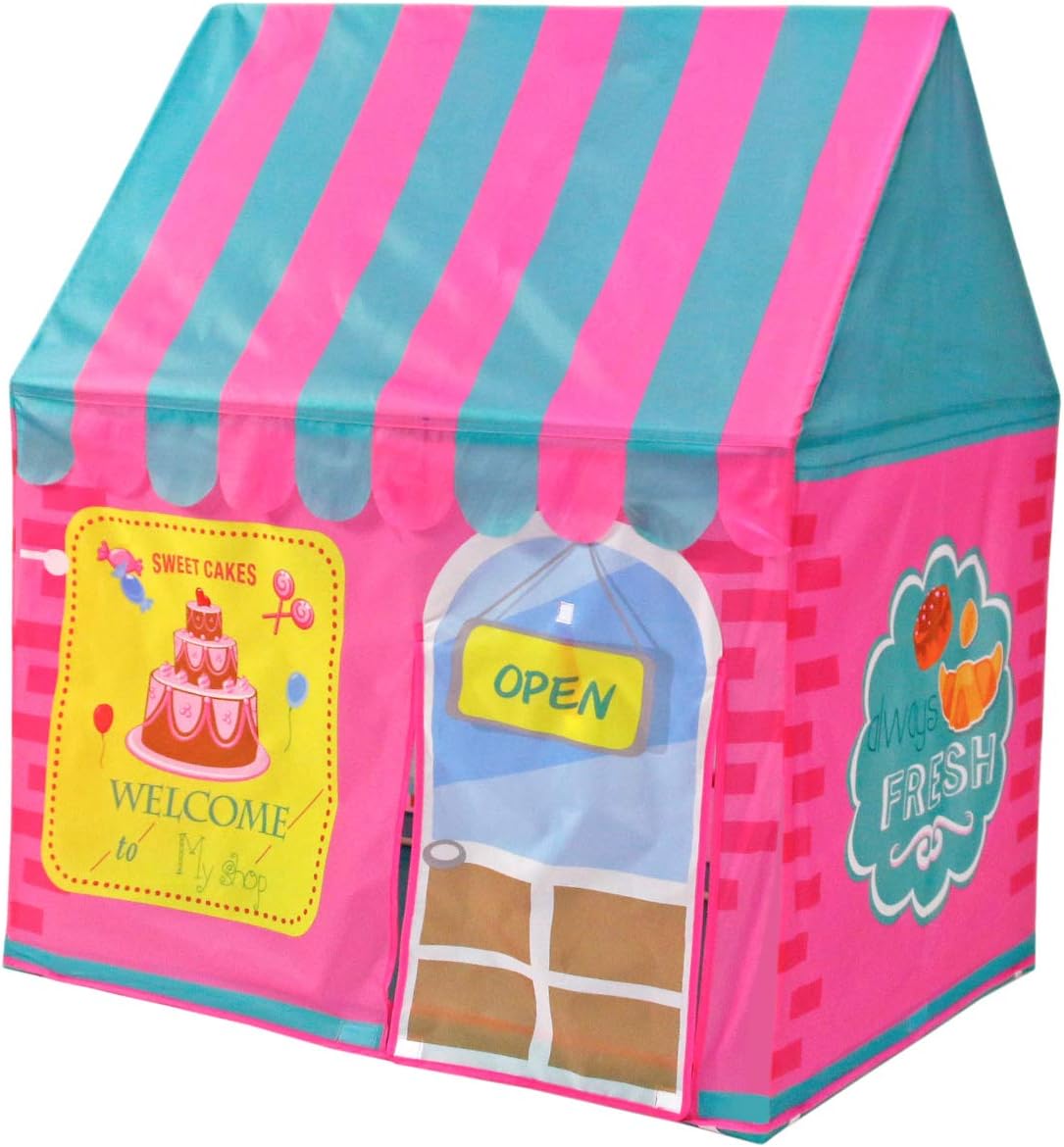 Yoobe Kids Play Tent Children Playhouse - Indoor Outdoor Tent Pop Up Model Clubhouse Roll-Up Doors and Window and Removable Floor Panel