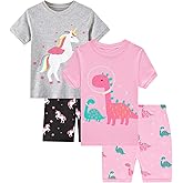 Dolphin&Fish Little Girls Cotton Short Pajamas Summer Kids Clothes Toddler Toddler Pjs Sets