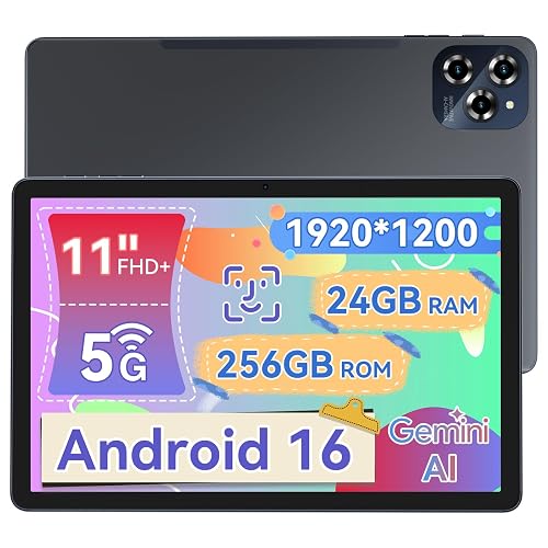 Tablet 2026 Android 16 Tablet with 11 Inch FHD Display, 24GB RAM 256GB ...