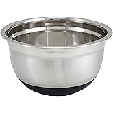 Winco 8 Quart Heavy-Duty Stainless Steel Mixing Bowl with Non-Slip Base
