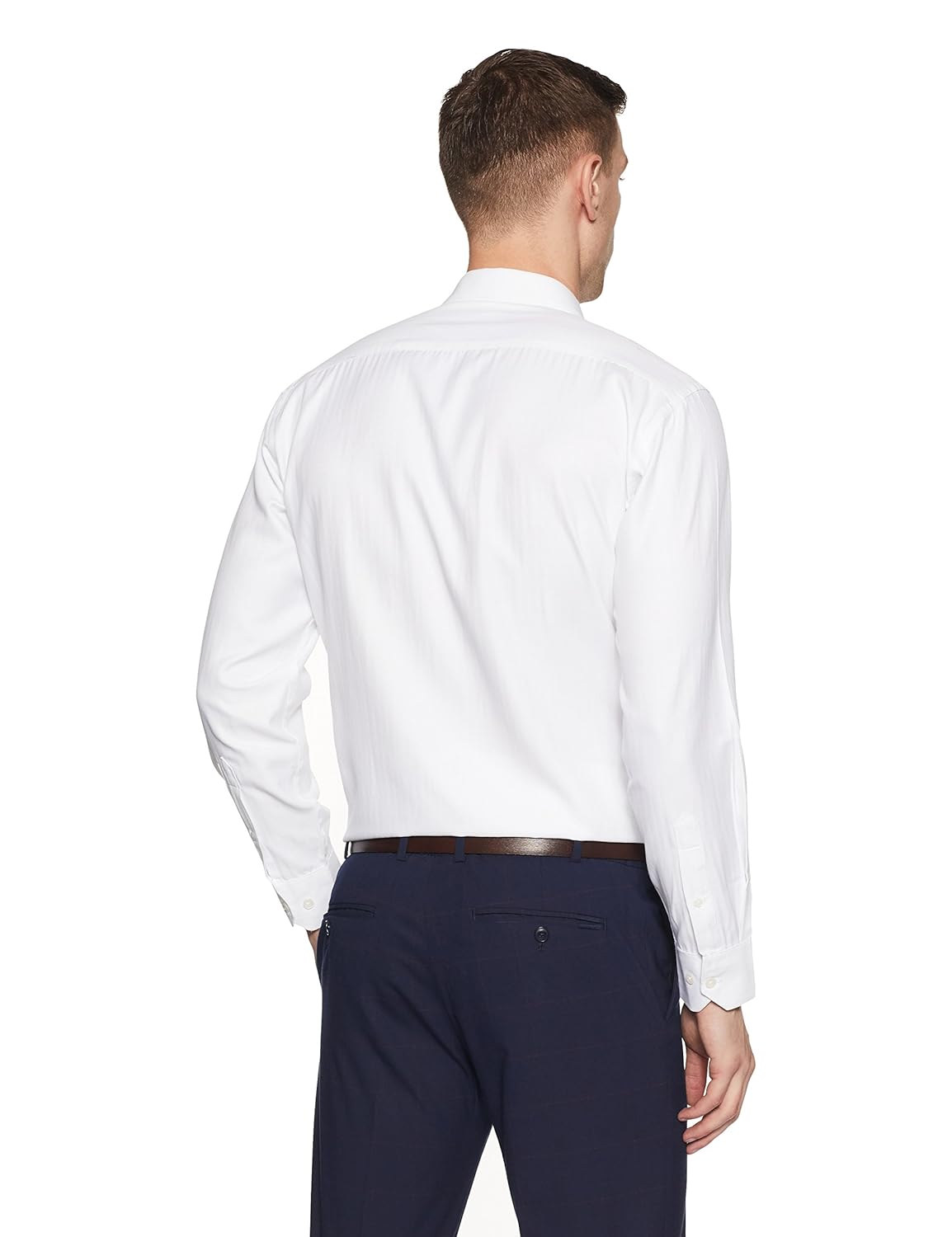 symbol amazon brand men's formal herringbone regular fit shirt