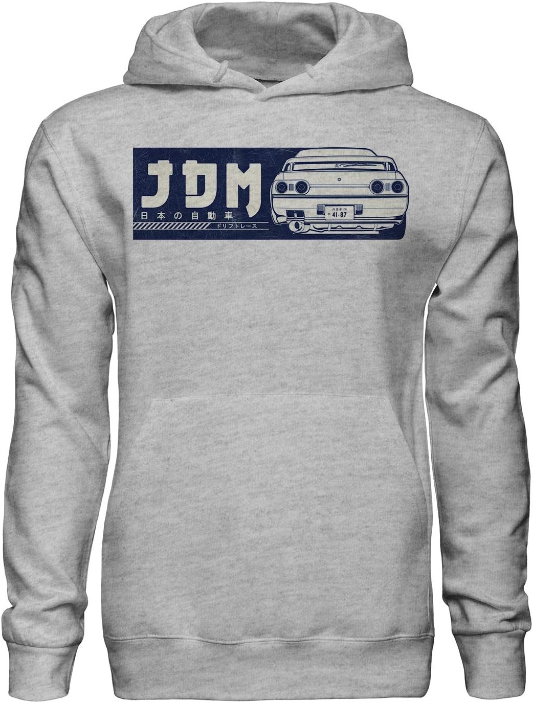 Legendary JDM Hero Nissan Gtr-r34 pop Art Style Fan Artwork Pullover Hoodie with Pockets - Ring Spun Cotton Hooded Sweatshirt - Soft and Warm Inside - DTG Printed