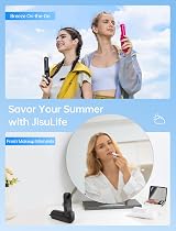 JISULIFE 3-in-1 Mini Handheld Fan, USB Rechargeable, Power Bank, Flashlight view 6