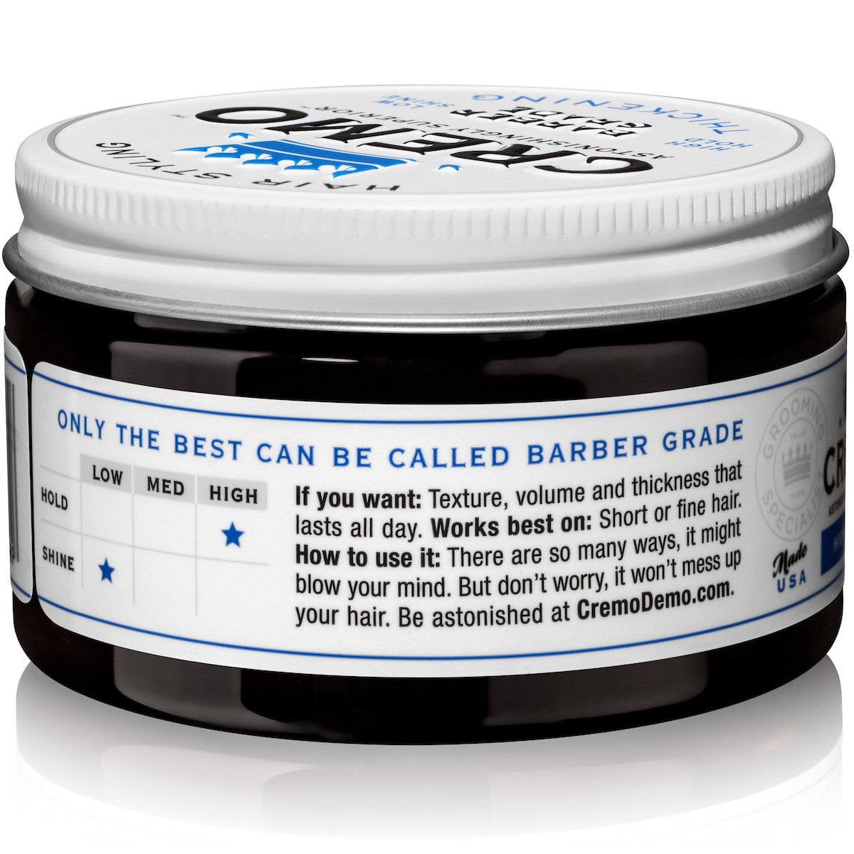 Buy Cremo Barber Grade Hair Styling Thickening Paste High Hold