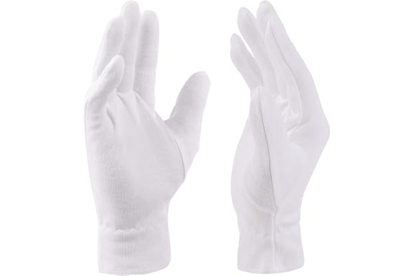 Moisturizing Gloves for Dry Hands Overnight, Selizo 3 Pairs 100% White Cotton Gloves for Women Eczema, Hand Moisturizer Sleep