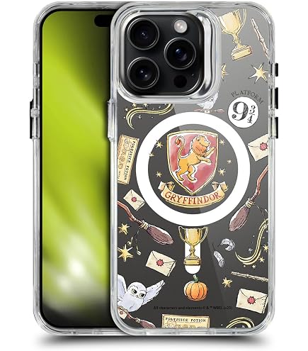 Unov Handyhülle Für IPhone 15 Pro (2023) – Harry Potter "Deathly Hallows" Motiv, Slim TPU Mit Kamera- & Bildschirmschutz
